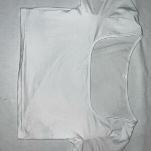 White Square Neck crop Top